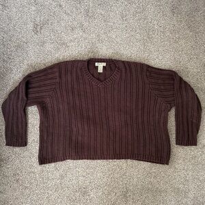 Vintage Eddie Bauer V-Neck Ribbed Sweater
